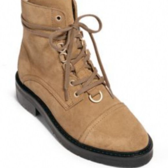 AllSaints Women's Lira Hiker Suede Tan Brown Boots Size 39 EU 9 US